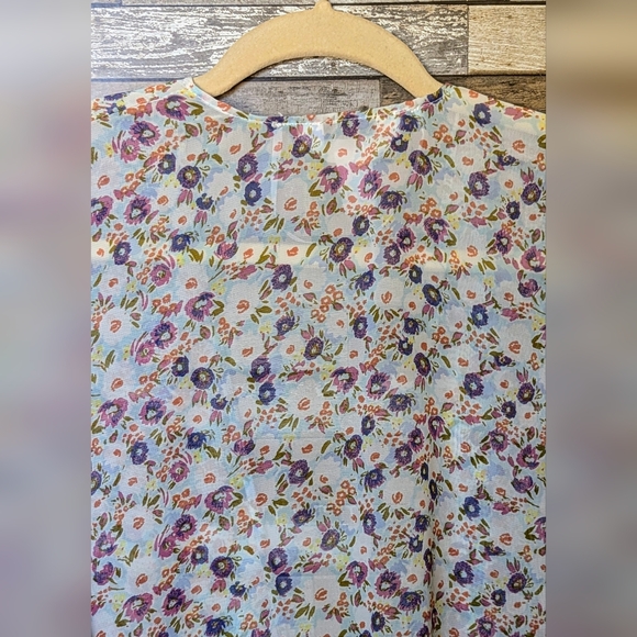 LC Lauren Conrad Bat Wing Kimono With Tie - Picture 11 of 12